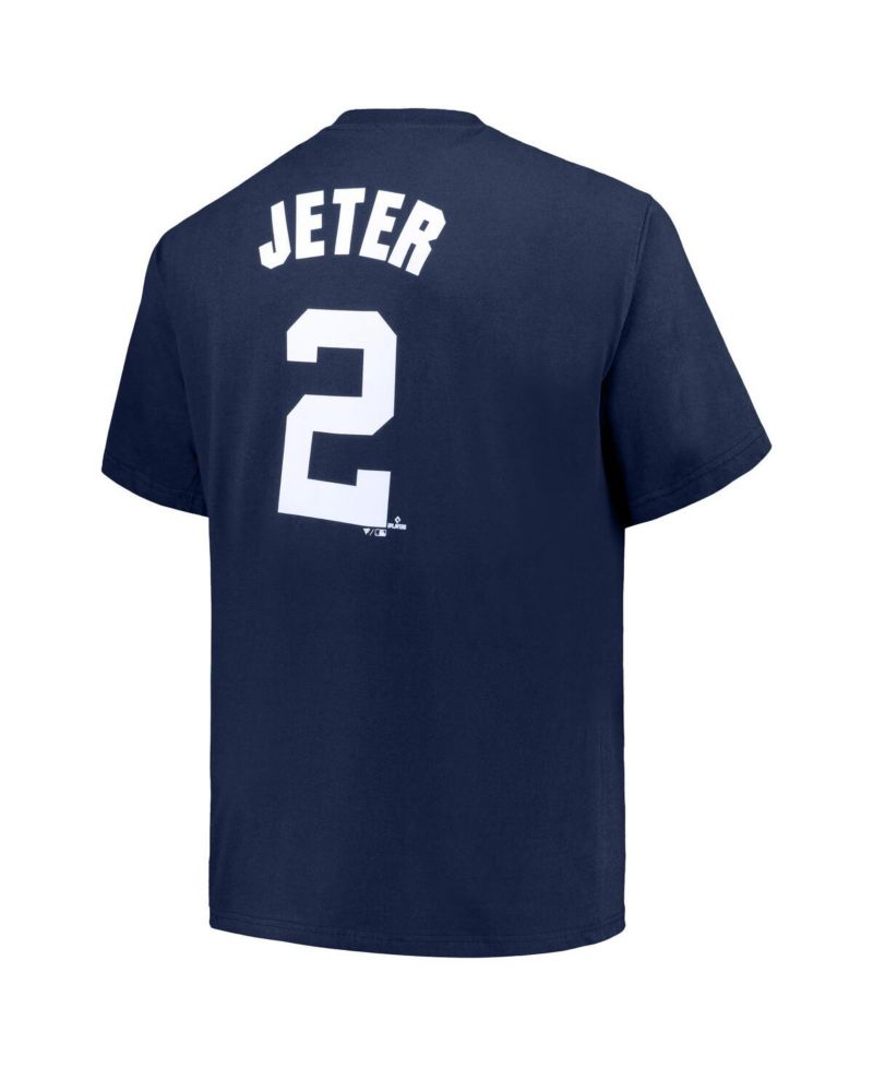 Men's Derek Jeter Navy New York Yankees Big & Tall Name & Number T-Shirt