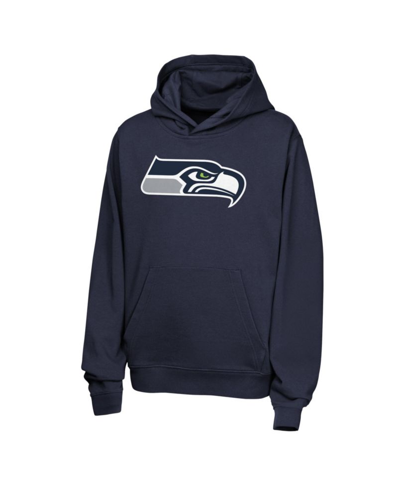 Big Boys and Girls Jaxon Smith-Njigba College Navy Seattle Seahawks Name & Number Club Fleece Hoodie