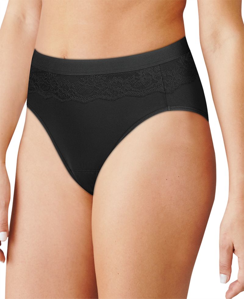 Women's Light Leak Protection Hi-Cut Brief Period Underwear DFLLH1