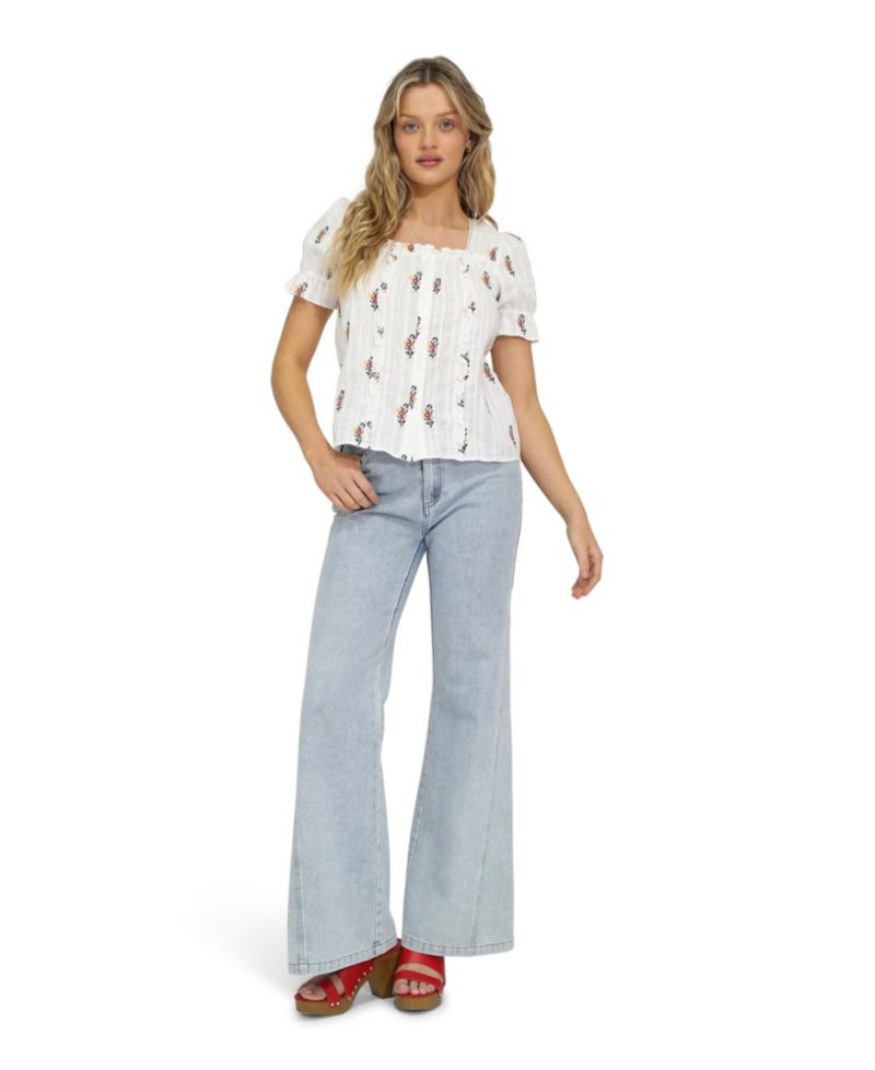 Women's Wild Garden Floral Blouse