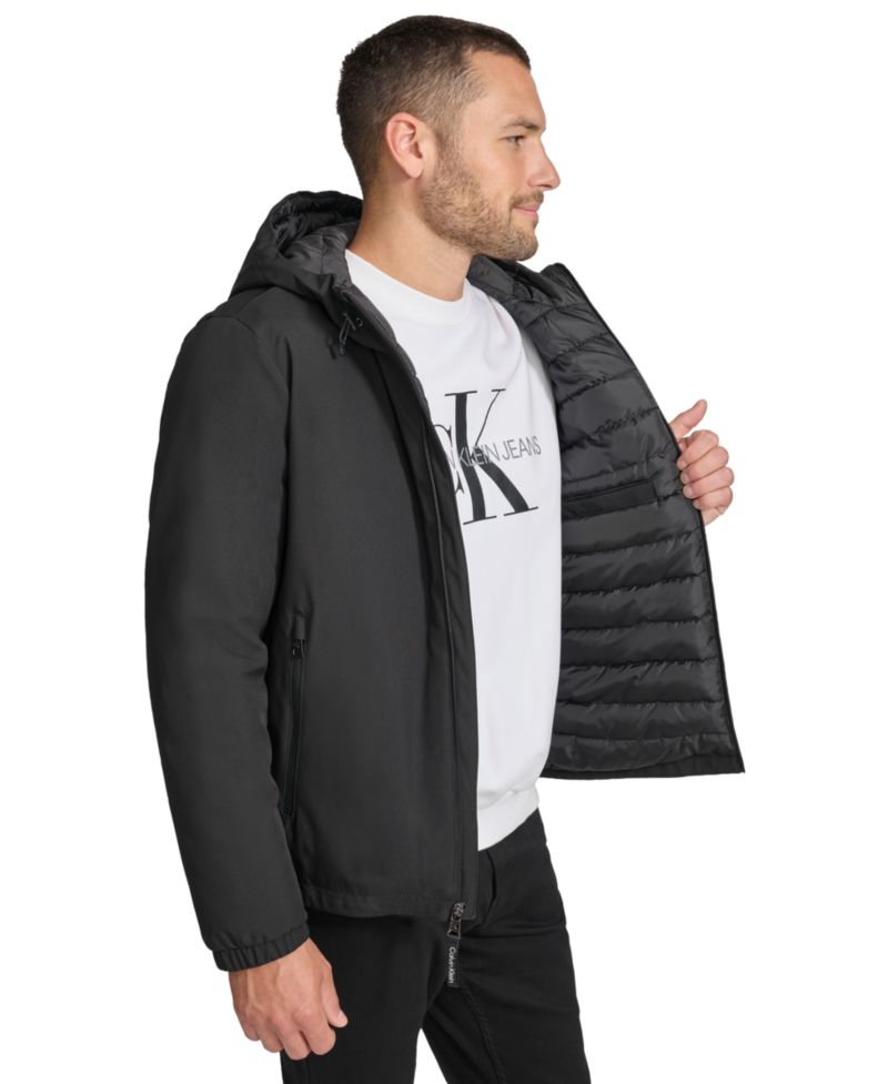 Men's Infinite Stretch Water-Resistant Hooded Jacket