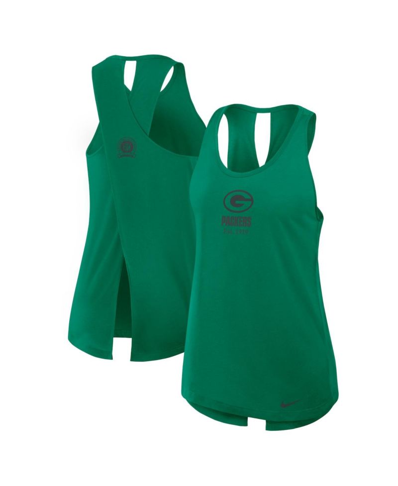 Women's Green Bay Packers Glory Crisscross Performance Tank Top