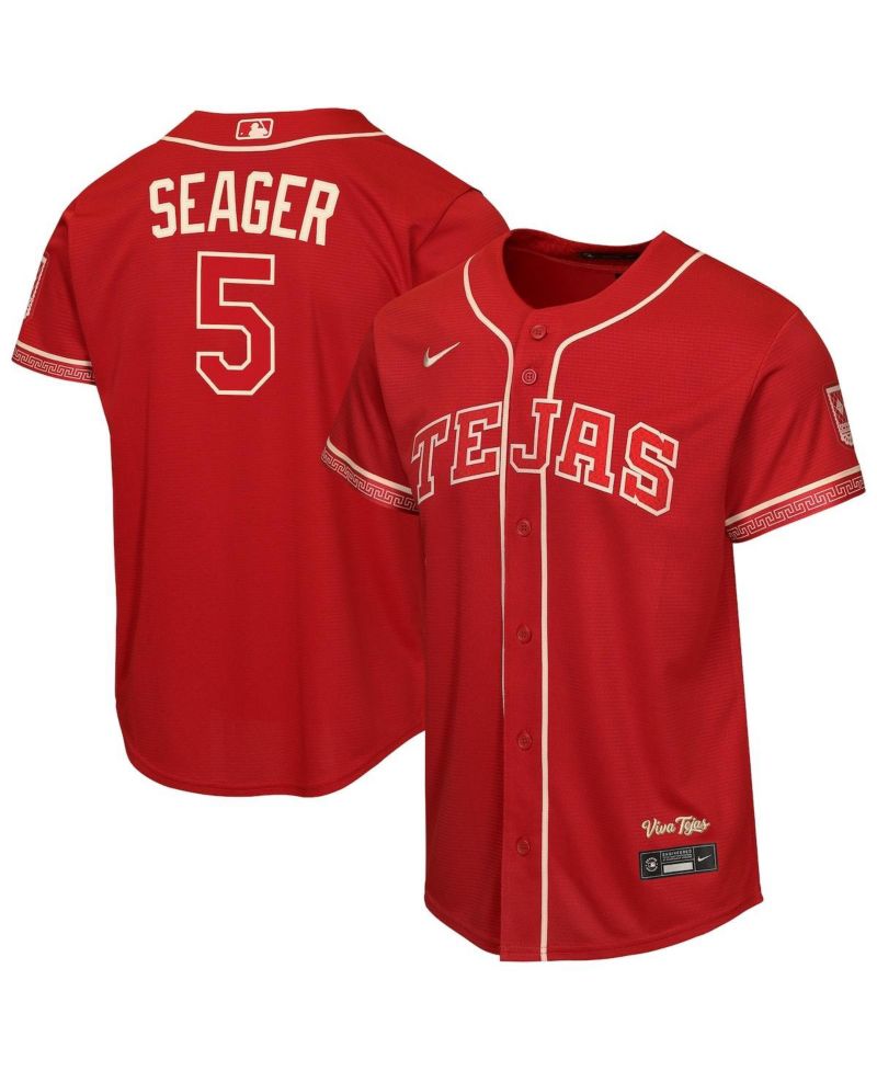 Big Boys and Girls Corey Seager Red Texas Rangers 2026 City Connect Stadium Jersey