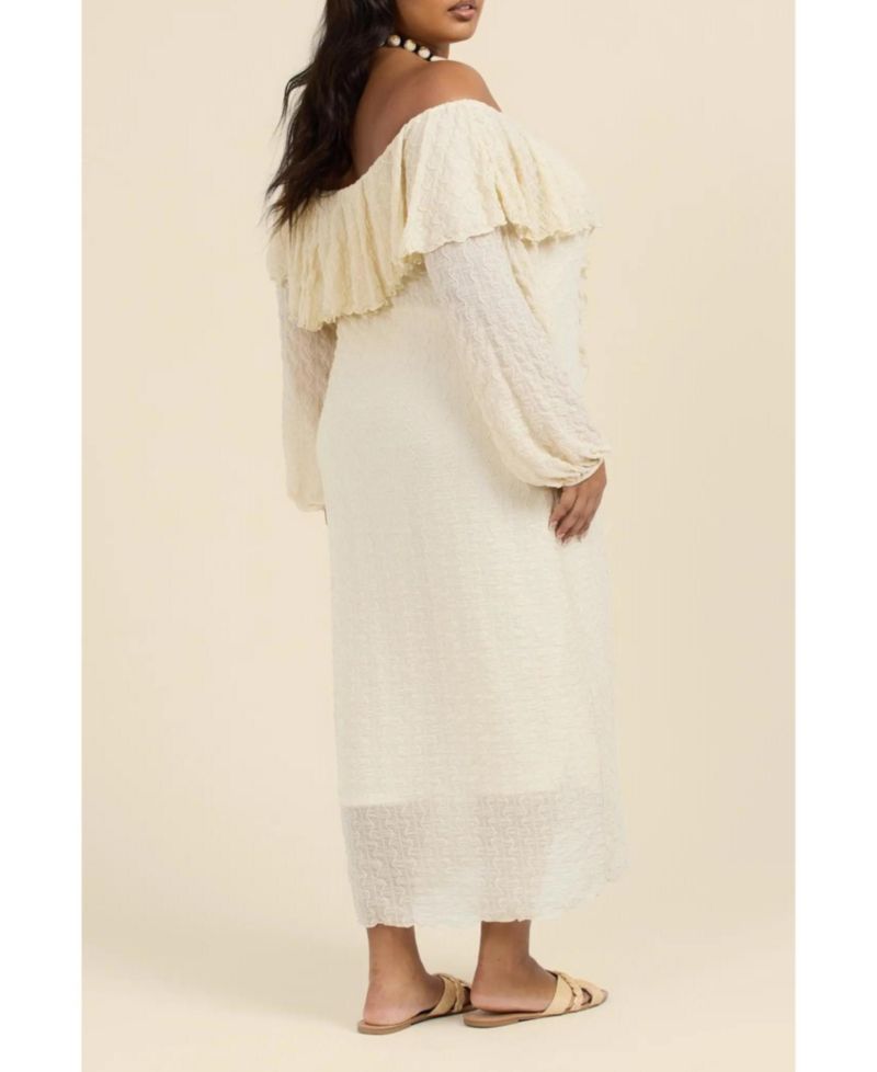 Women's Ruffle Bardot Dress