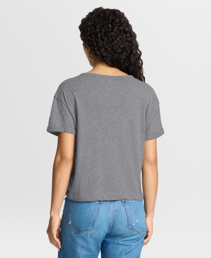 Women's Detroit Lions Overplayed Tribute Tri-Blend Boxy Short-Sleeve T-Shirt