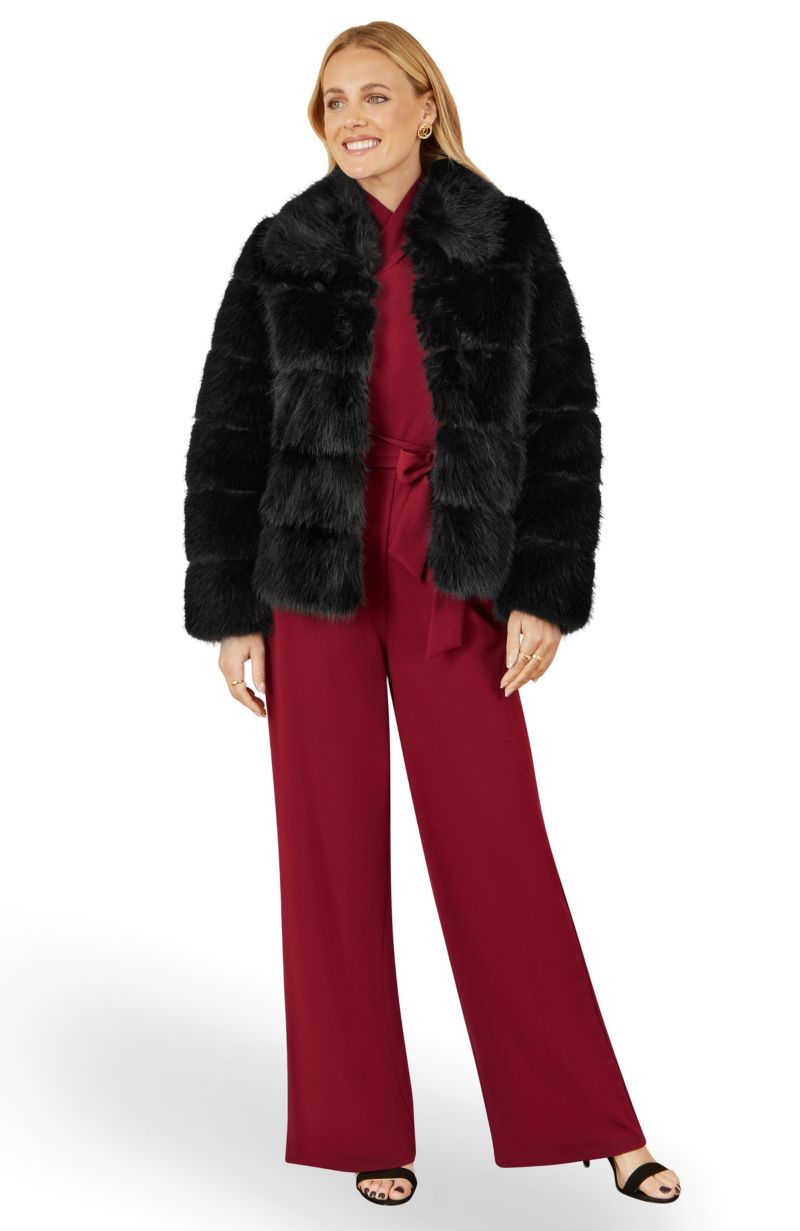 Women's Luxe Faux Fur Coat