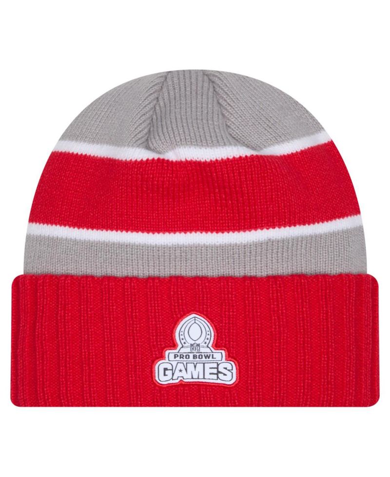 Men's Red AFC 2025 NFL Pro Bowl Cuffed Knit Hat