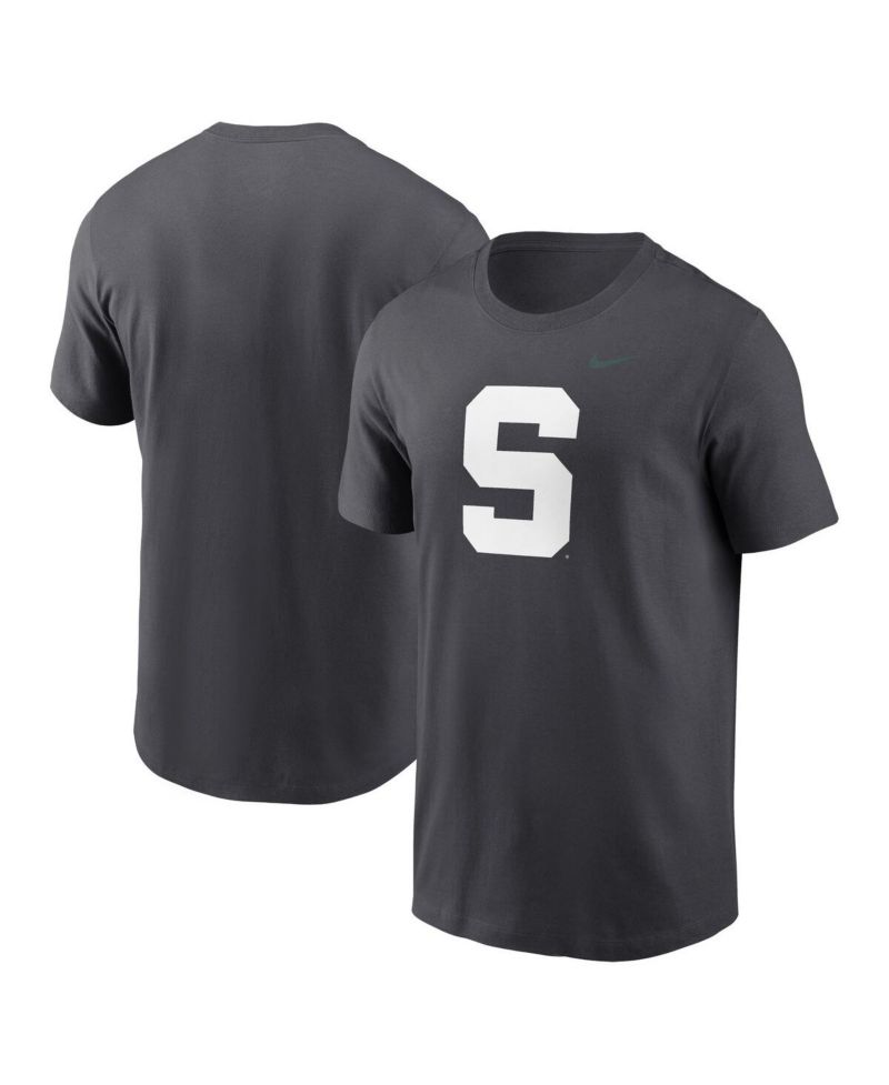 Men's Anthracite Michigan State Spartans Primetime Alternate Logo T-Shirt