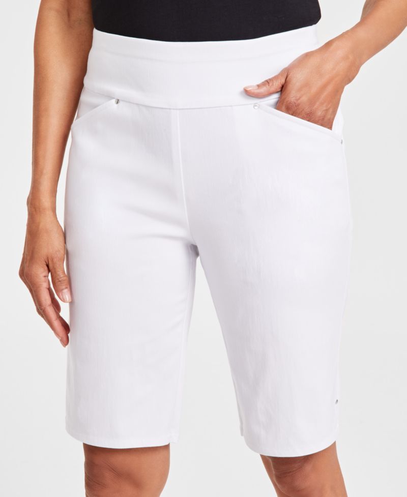 Women's Mid-Rise Pull-On Bermuda Shorts