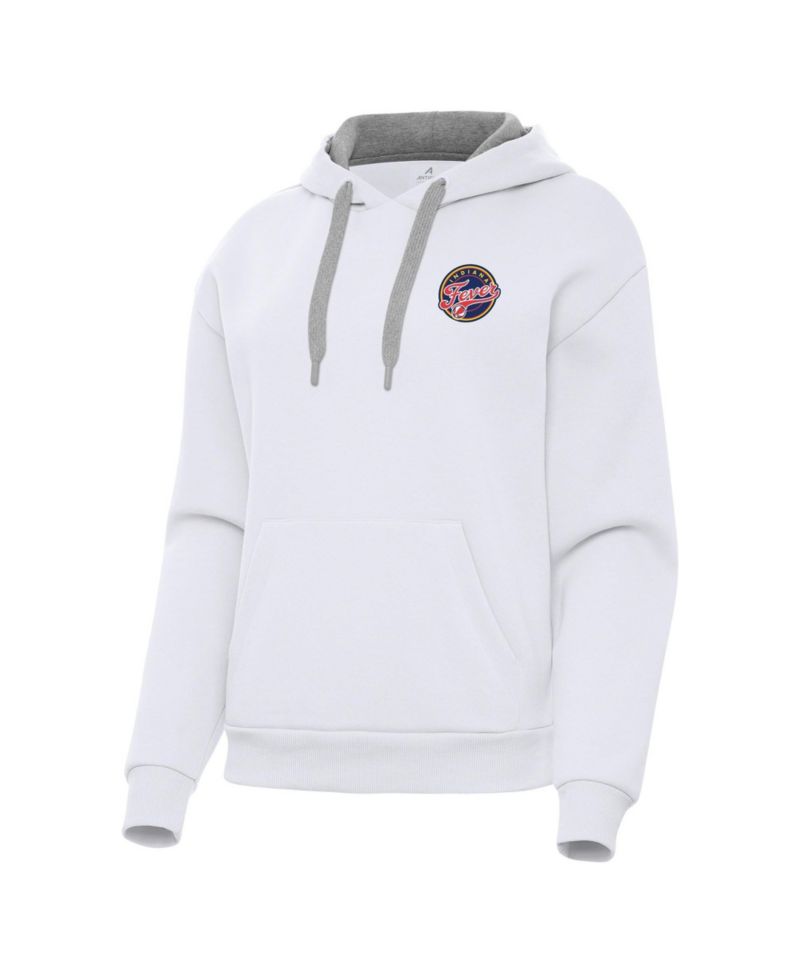 Women's White Indiana Fever Victory Pullover Hoodie