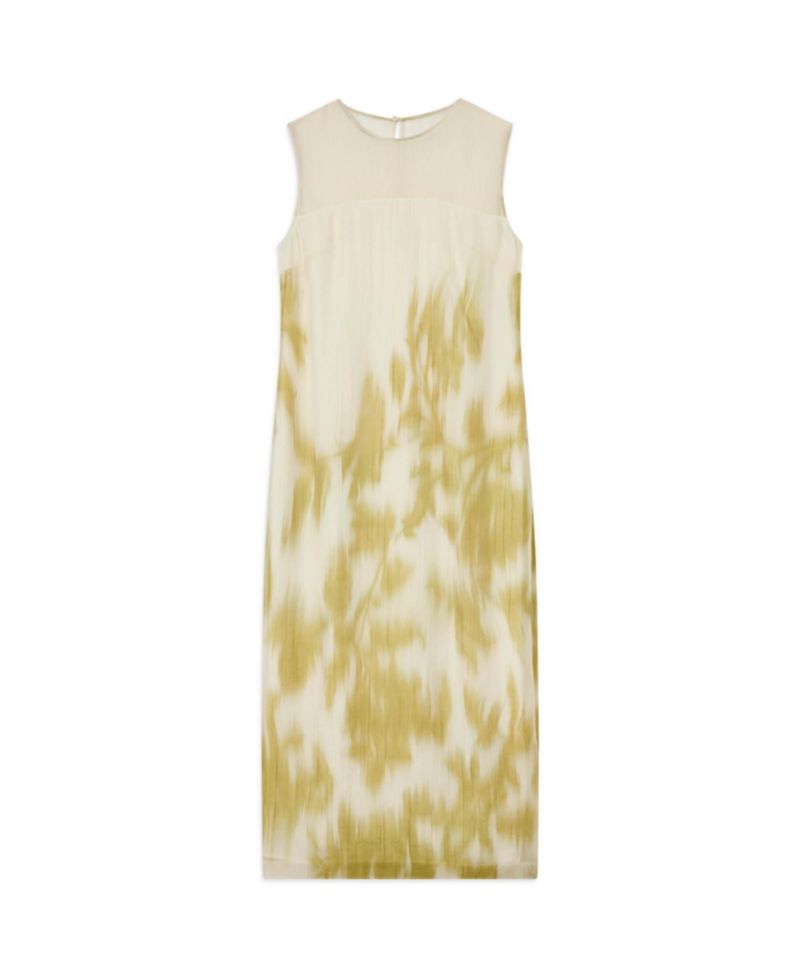 Women's Wedding-Guest Pleated Sheath Midi Dress