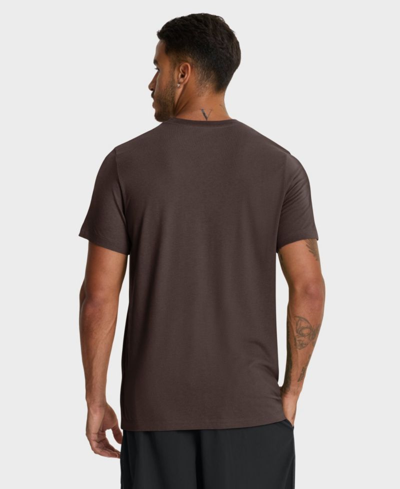 Men's Brown San Diego Padres Tri-Blend Logo T-Shirt