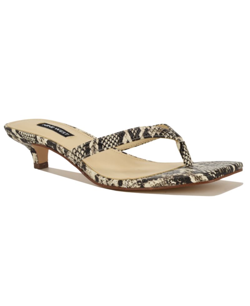 Women's Cassa Thong Low Kitten Heel Dress Sandals