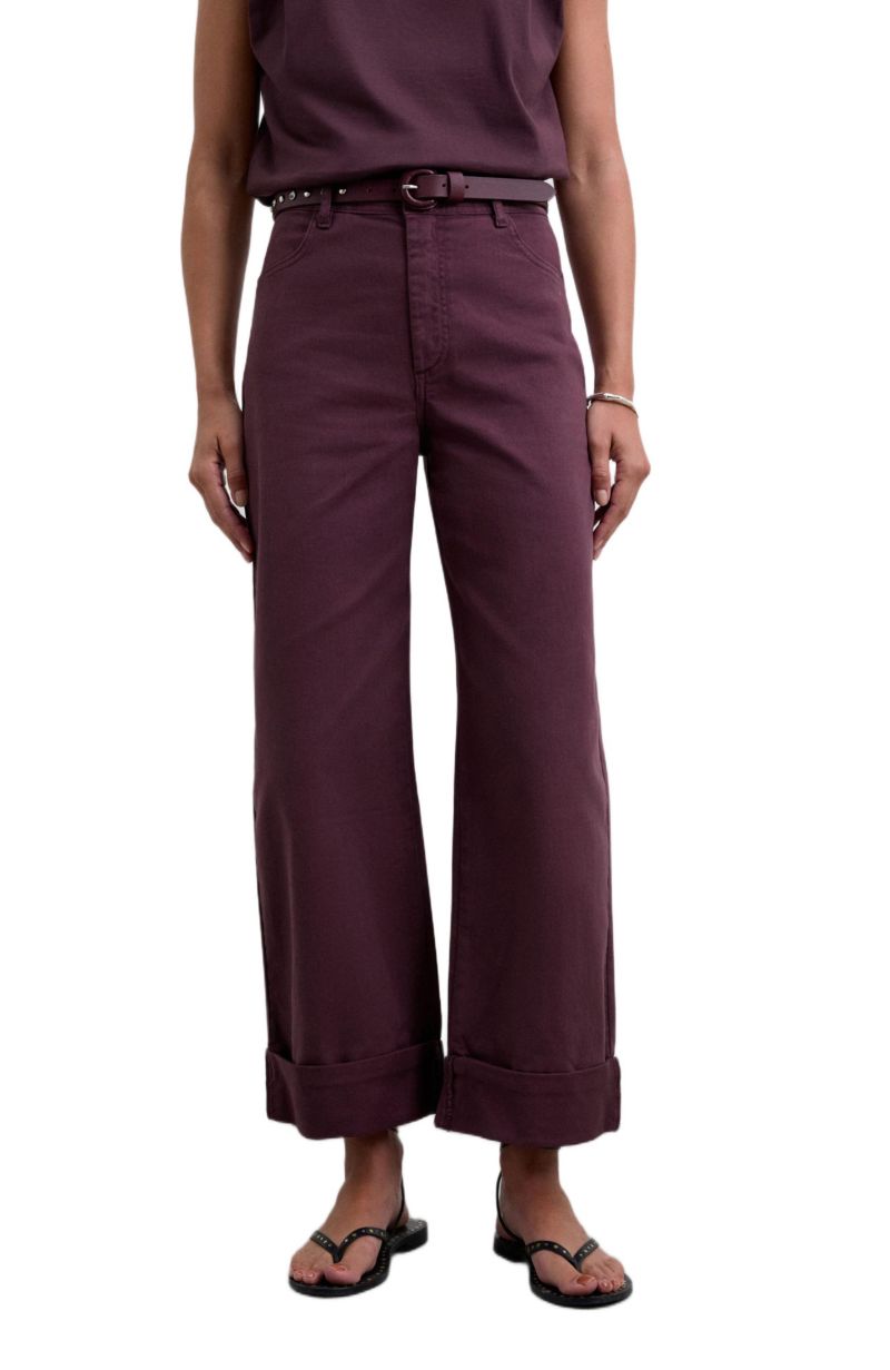 Women's Folded Denim Pant