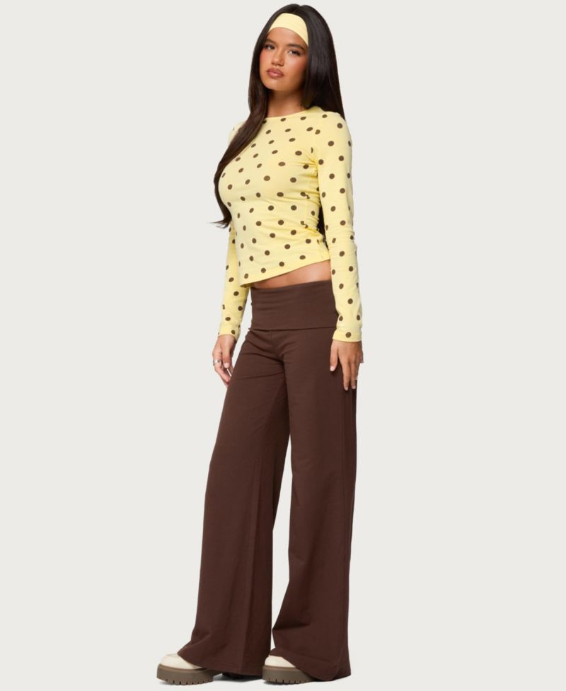 Women's Maricelle Polka Dot Long Sleeve T Shirt