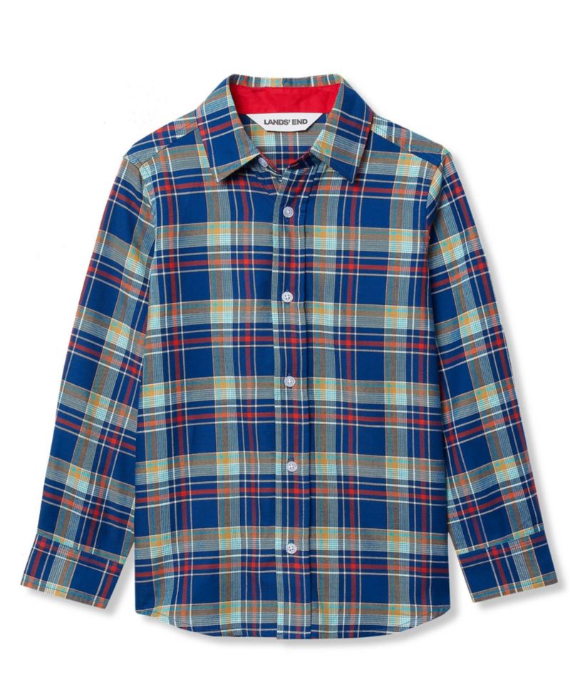 Boys Long Sleeve Poplin Shirt