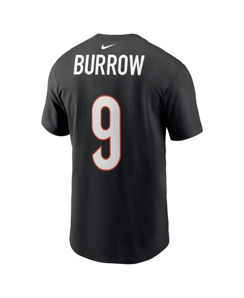 Men's Joe Burrow Black Cincinnati Bengals Player Name & Number T-shirt