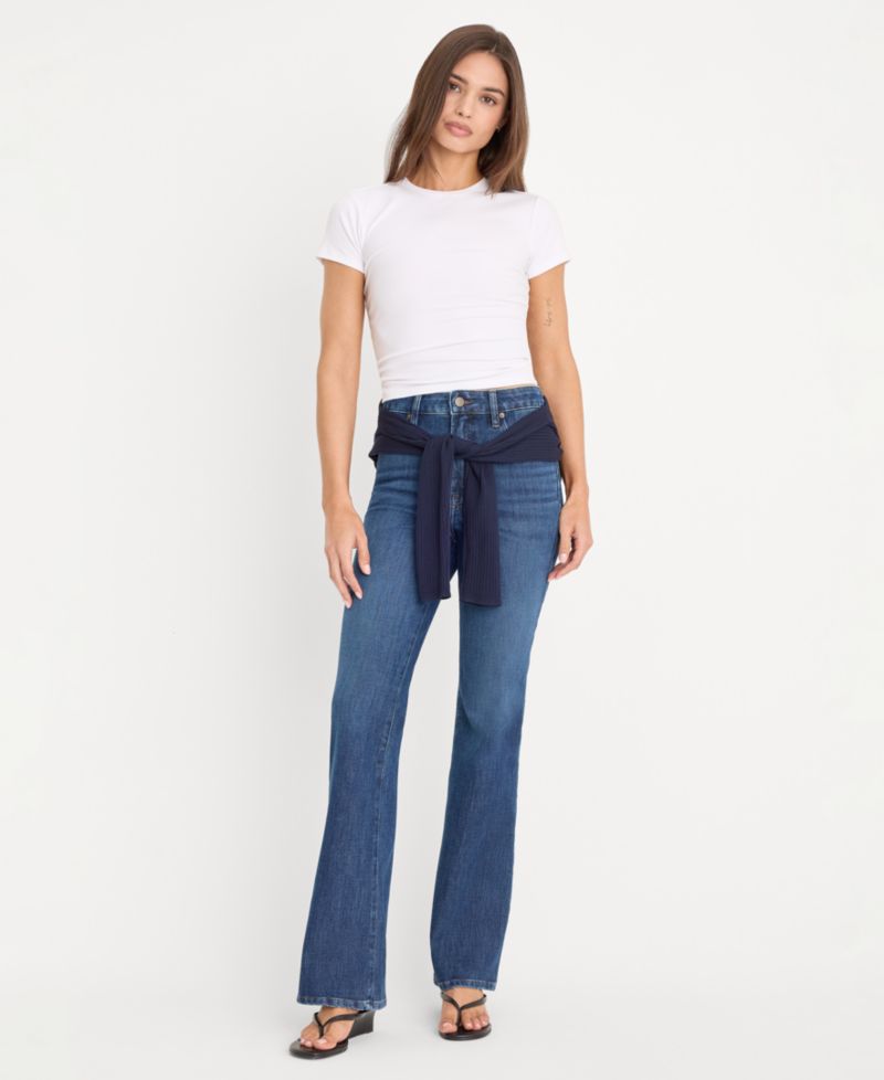 Женские классические джинсы хорошего кроя с высокой посадкой