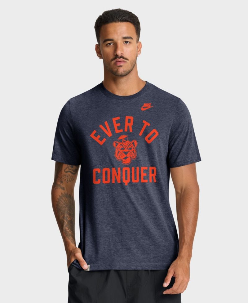 Men's Heather Navy Auburn Tigers Legacy Mantra Tri-Blend T-Shirt