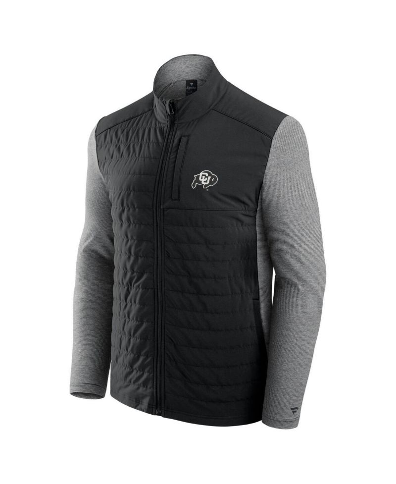 Men's Black Colorado Buffaloes Tonal Primary Logo Full-Zip Jacket