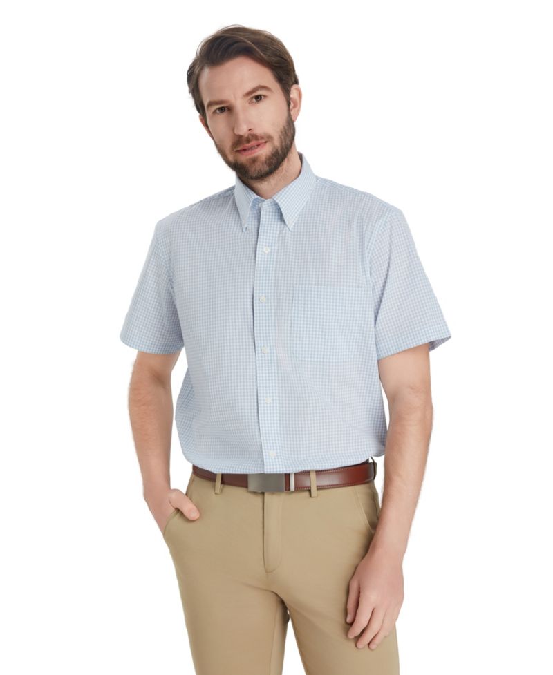 Men's Plaid Regular Fit Dress Shirt