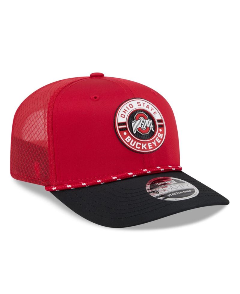 Men's Scarlet Ohio State Buckeyes Rope 9SEVENTY Adjustable Hat