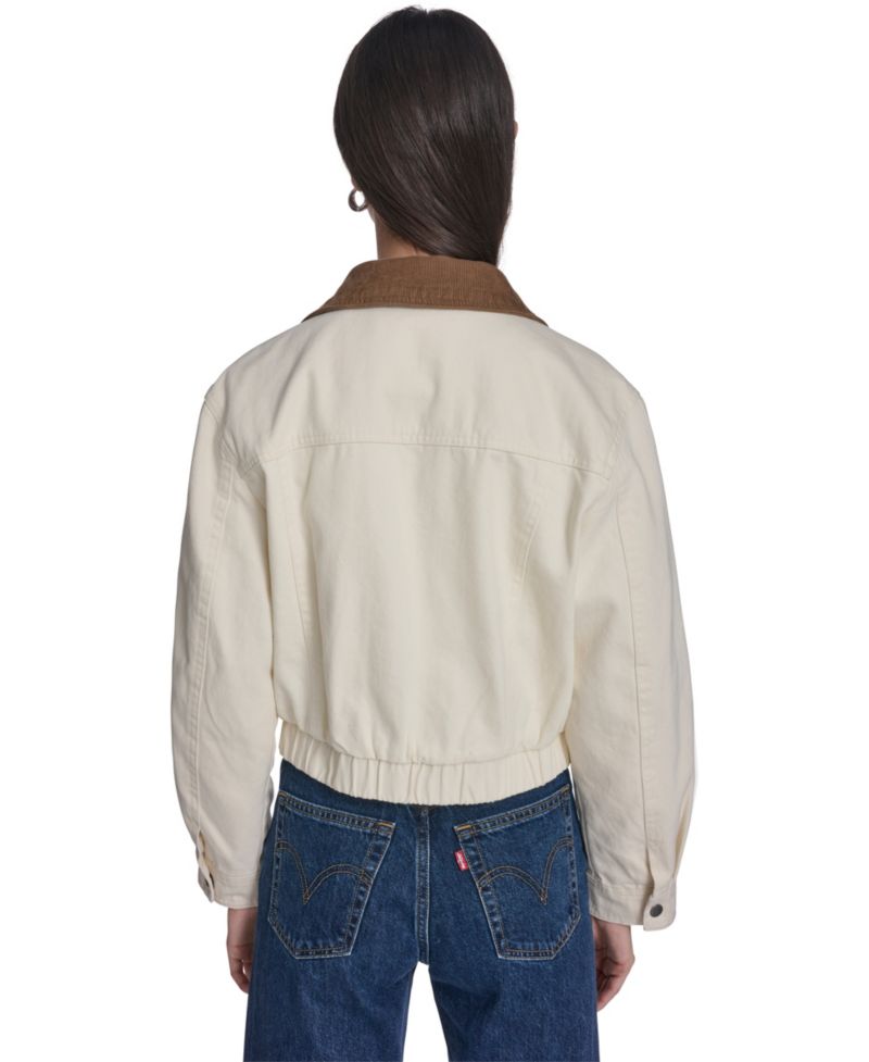 Women's Zip-Front Laydown Collar Coat