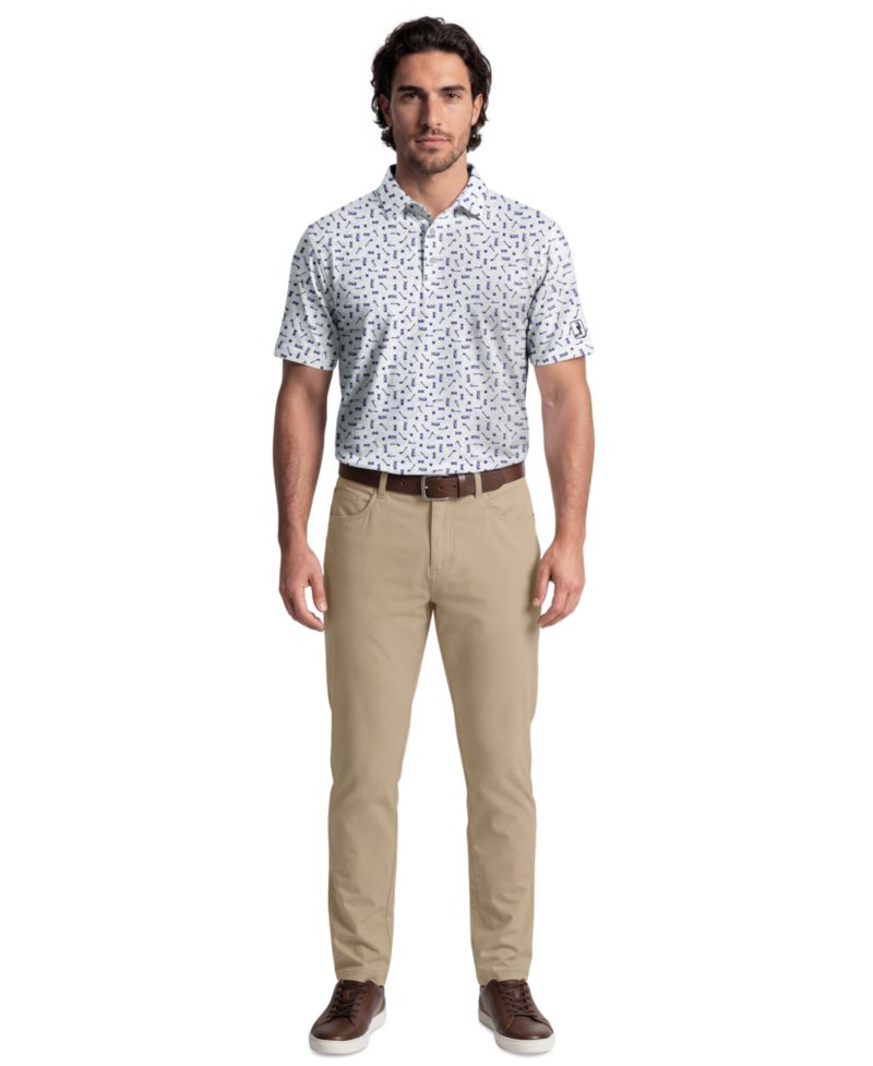 Men's Golf Sketchbook Print Classic-Fit Polo