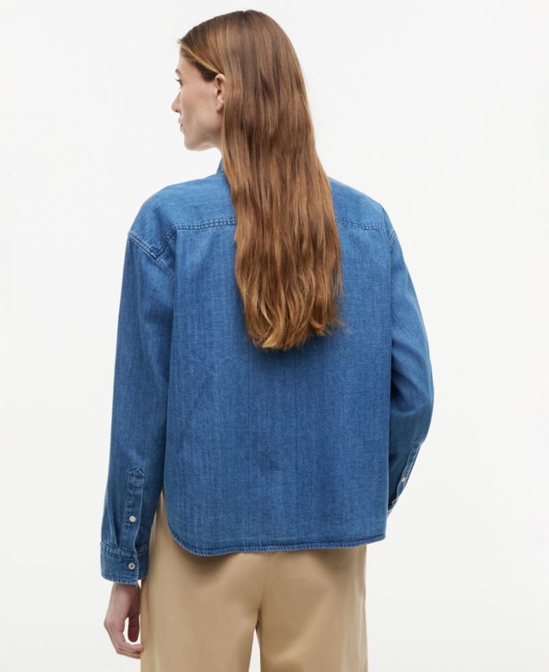Women's Boxy-Fit Denim Shirt