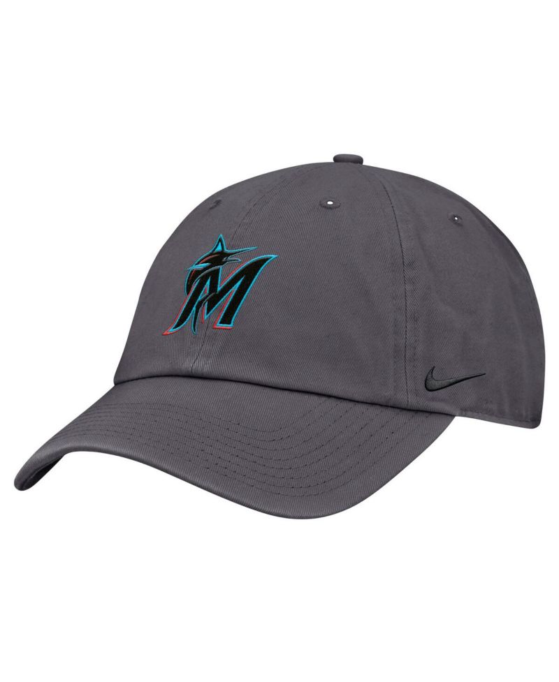 Men's Gray Miami Marlins Club Adjustable Hat