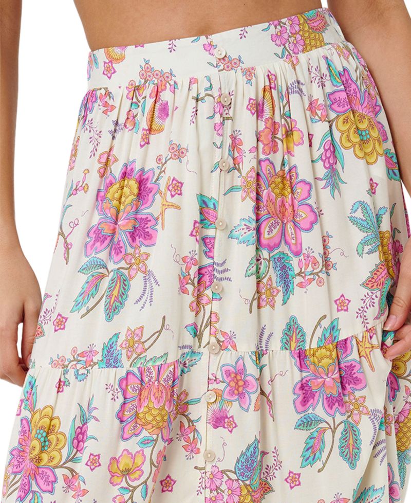 Women's Half Moon Bay Button Through Maxi Skirt