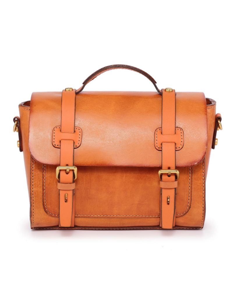 Ficus Mini Leather Satchel Bag