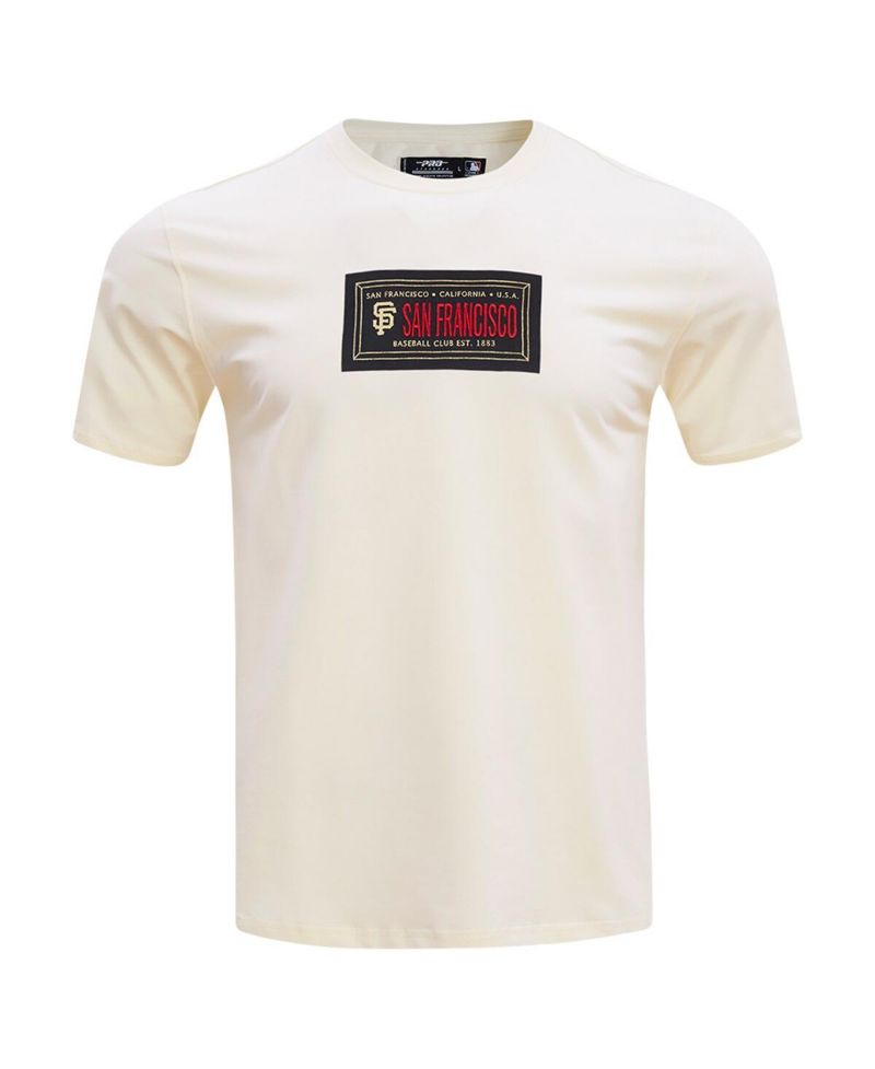 Men's Cream San Francisco Giants Club Member Badge T-Shirt