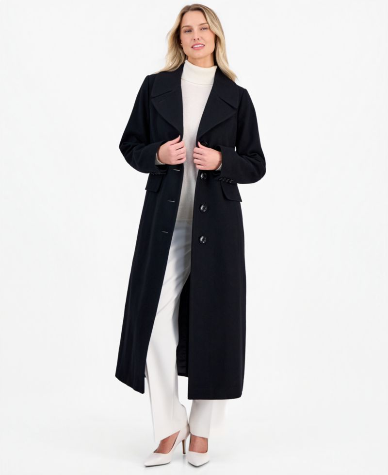 Women's Single-Breasted Maxi Coat