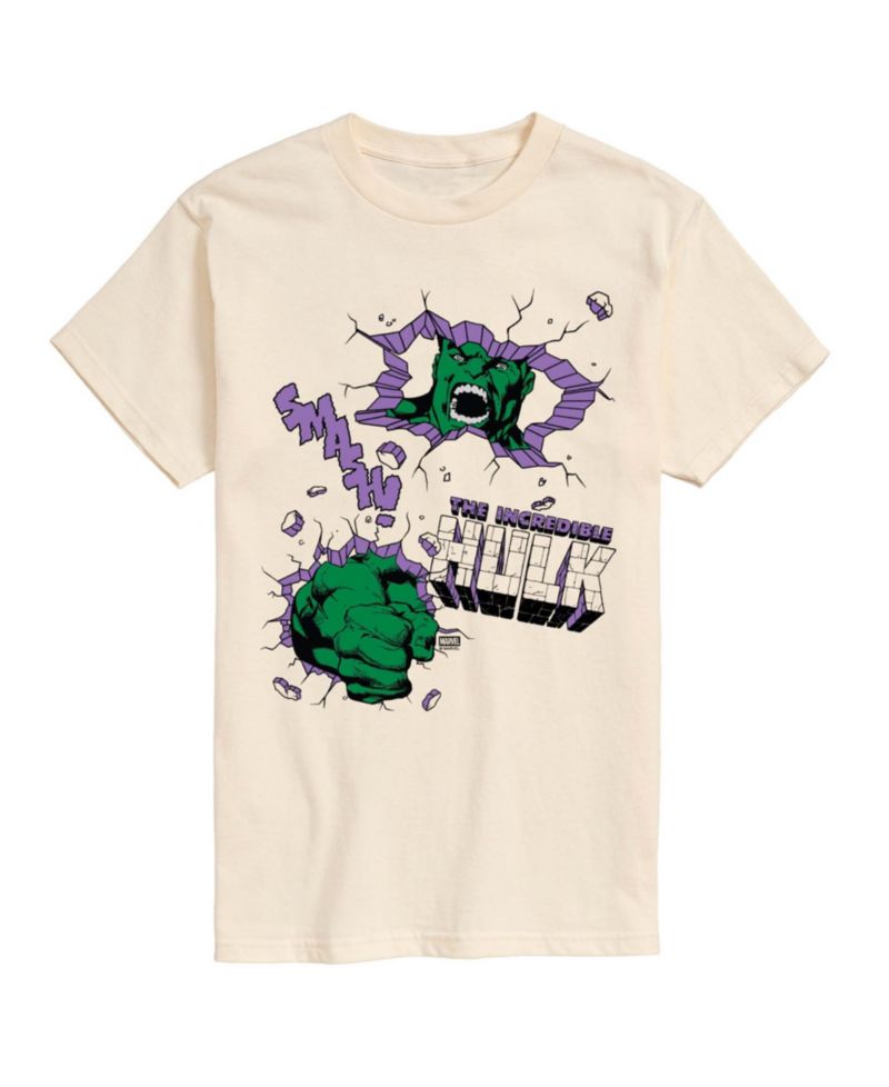 Men's The Hulk Punch Wall Short-Sleeve Graphic T-Shirt