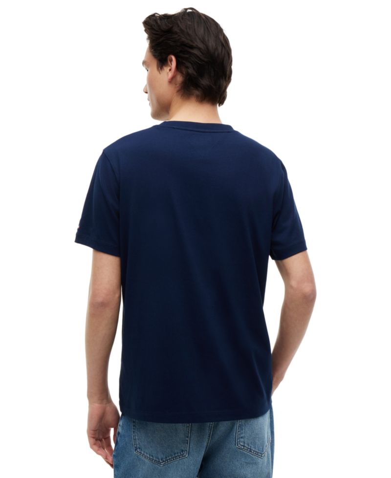Men's Regular-Fit Summer Floral Graphic Pocket T-Shirt