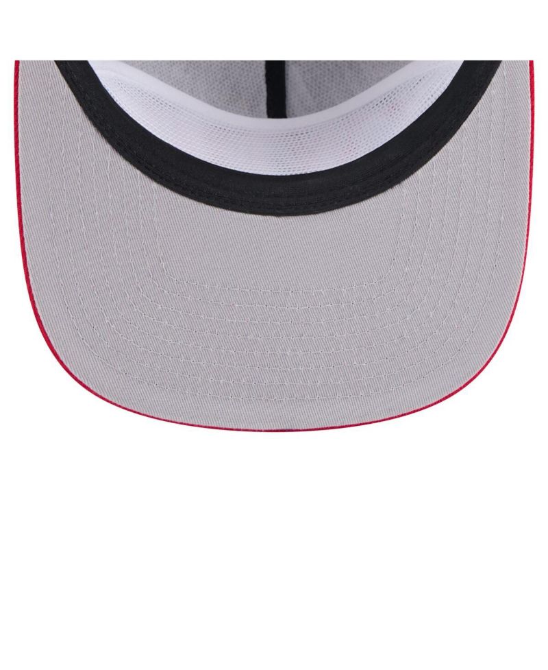 Men's Black Washington Nationals Throwback Meshback Golfer Hat