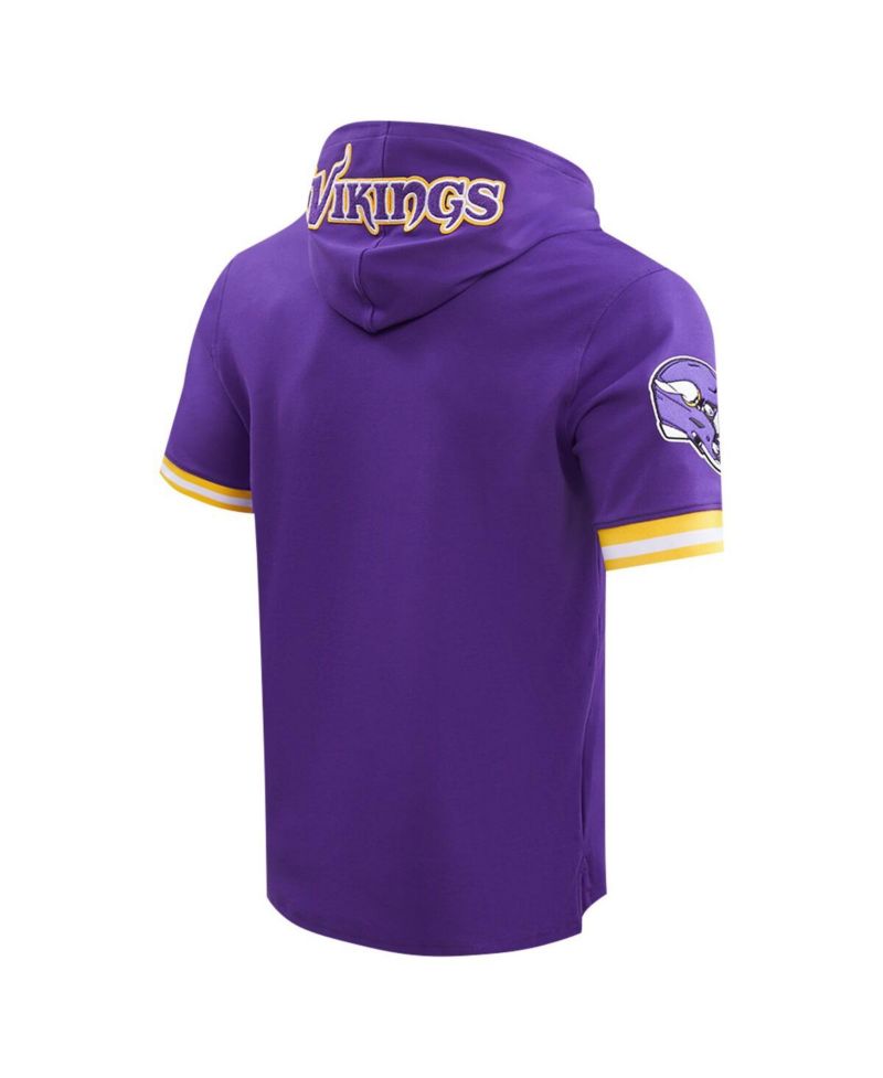 Men's Justin Jefferson Purple Minnesota Vikings Player Name & Number Hoodie T-Shirt