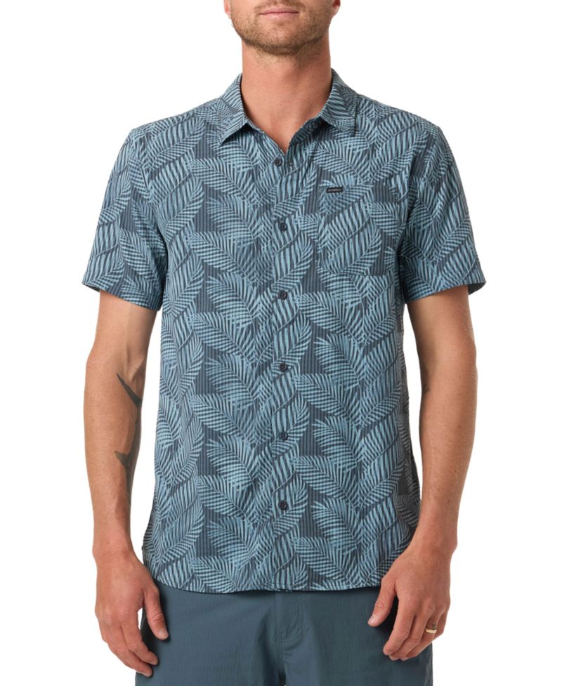 Men's Regular-Fit Tropical Print Shirt