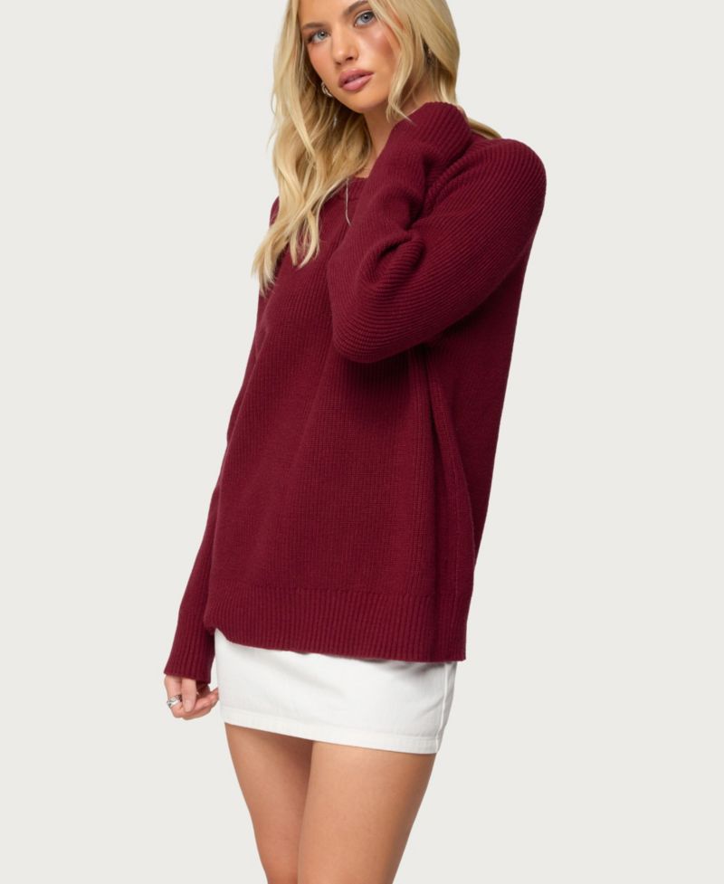 Women's Lavonne Oversized Knit Raglan Sweater
