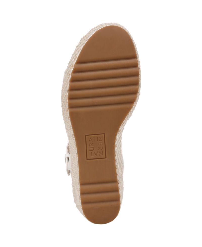 Women's Stella Open Round Toe Buckle Wedge Sandals