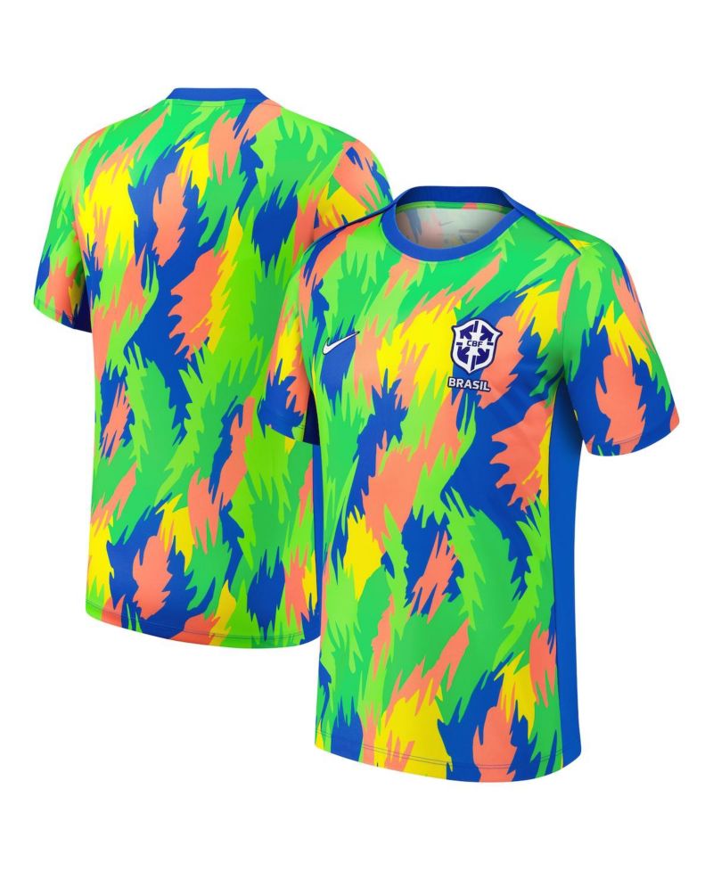 Men's Blue Brazil Women's National Team 2025 Academy Pro Pre-Match Performance Jersey