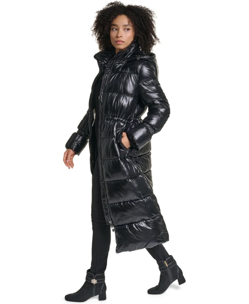 Women's Hooded-Anorak Maxi Puffer Coat