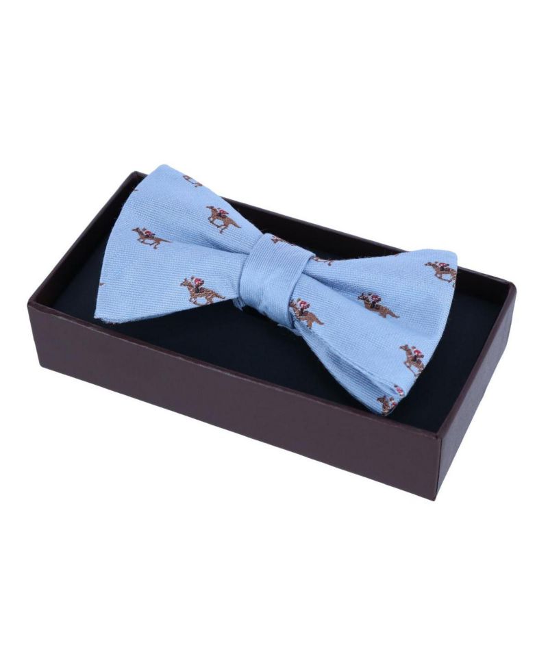Men's Down The Stretch Racehorse Linen Blend Bow Tie
