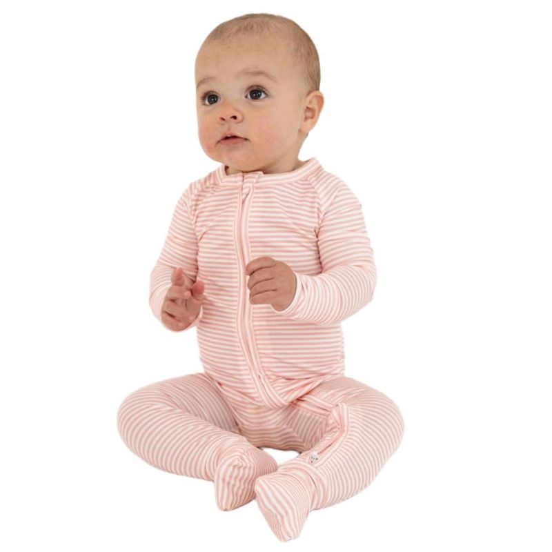 Baby Girls Peony Stripe Bamboo Sleeper