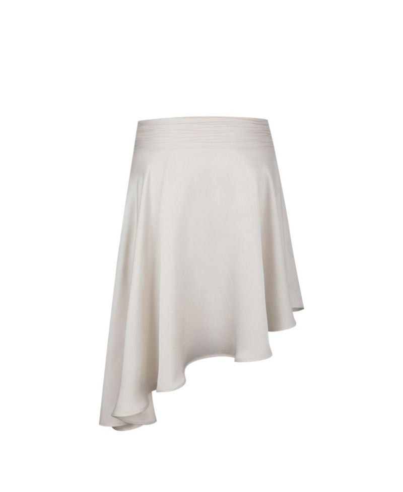 Women's Galina Midi Asymmetrical Satin Skirt