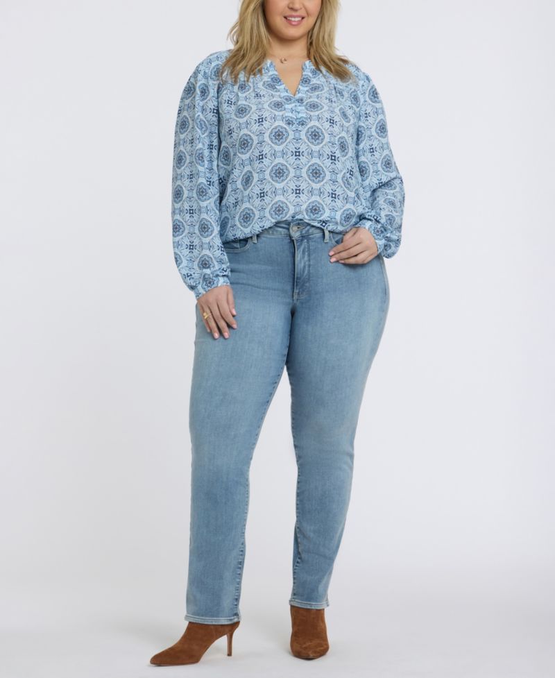 Plus Size Trinity Split Neck Top