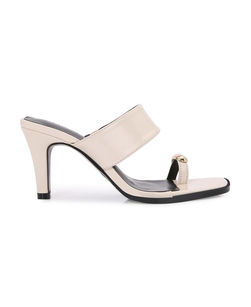 Women's Catha Gold-Tone Toe Ring Heeled Sandals