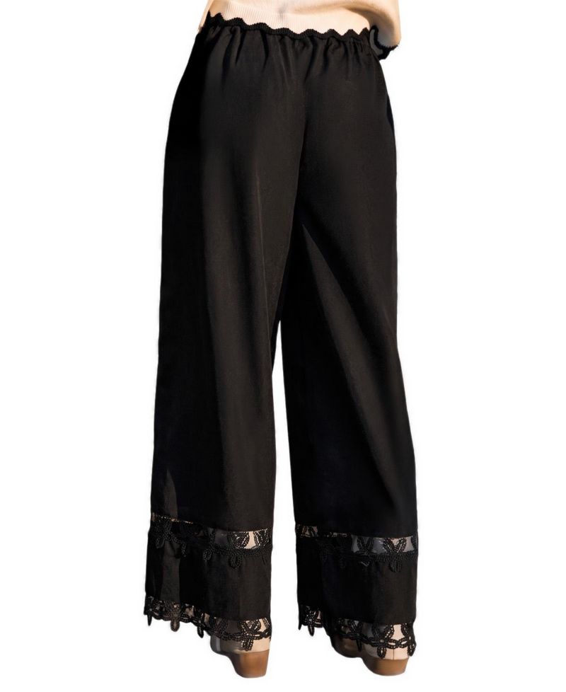 Women's Beach House Wide-Leg Pull-On Crochet Pants