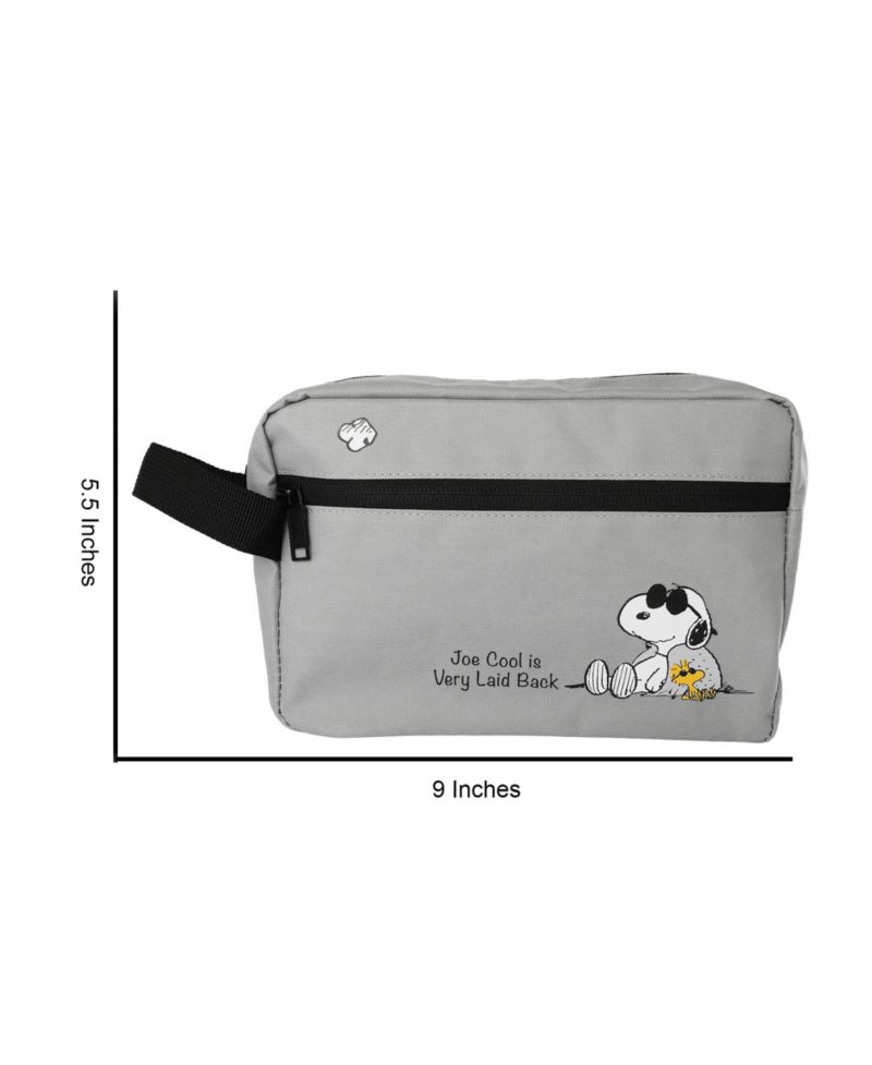 Snoopy and Woodstock Travel Bag for Toiletries Official License, Joe Cool Hygiene Travel Bag